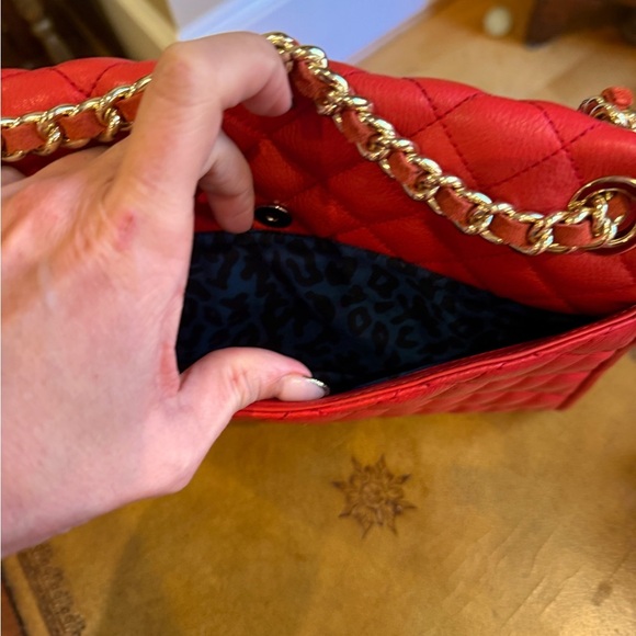 Rebecca Minkoff Red Leather Quilted Affair Bag Large - Picture 4 of 12
